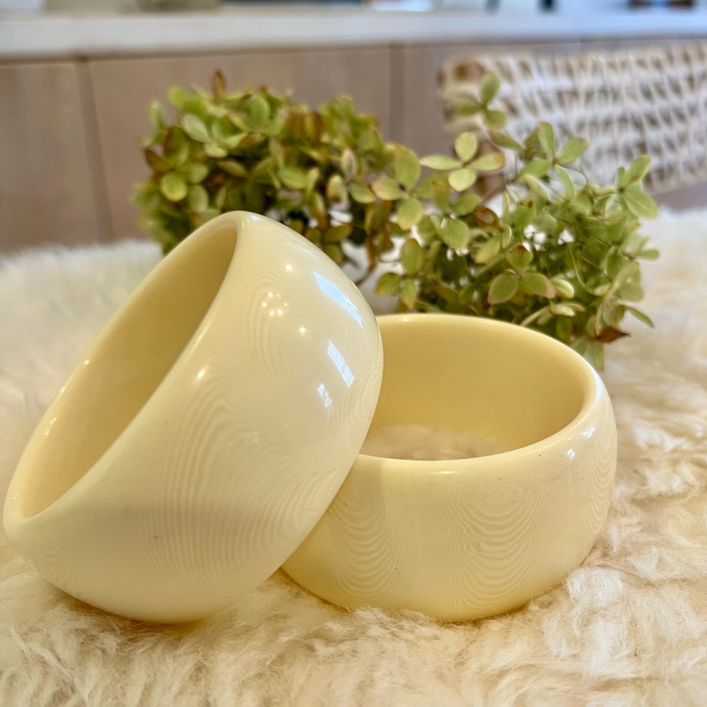 Resin Cream Bangles